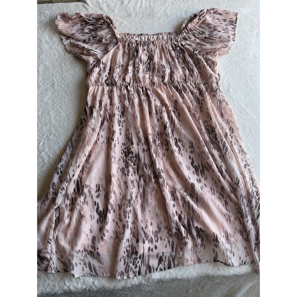 TORRID Off Shoulder Skater Dress Women’s Size 3 Pink / Peach